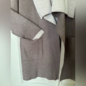 INC International Concepts Brown/Tan Open Cardigan in Medium